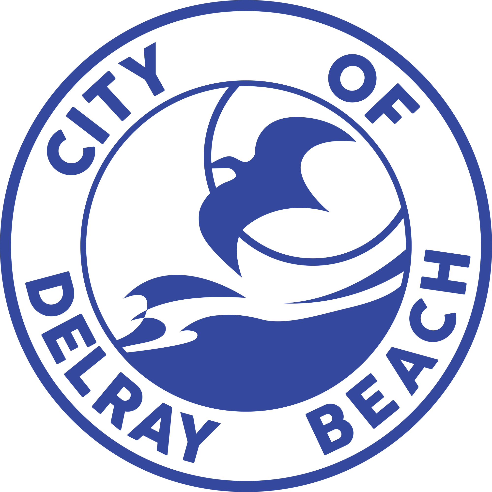 City of Delray Beach logo CMYK Primary Blue