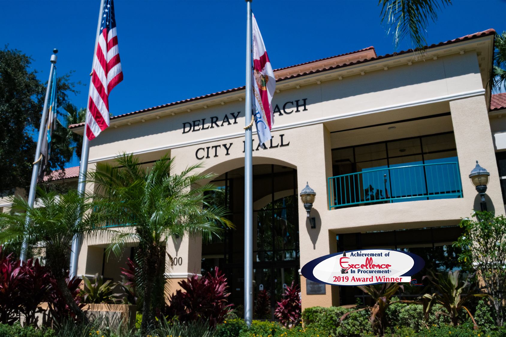 City Hall edit with award logo