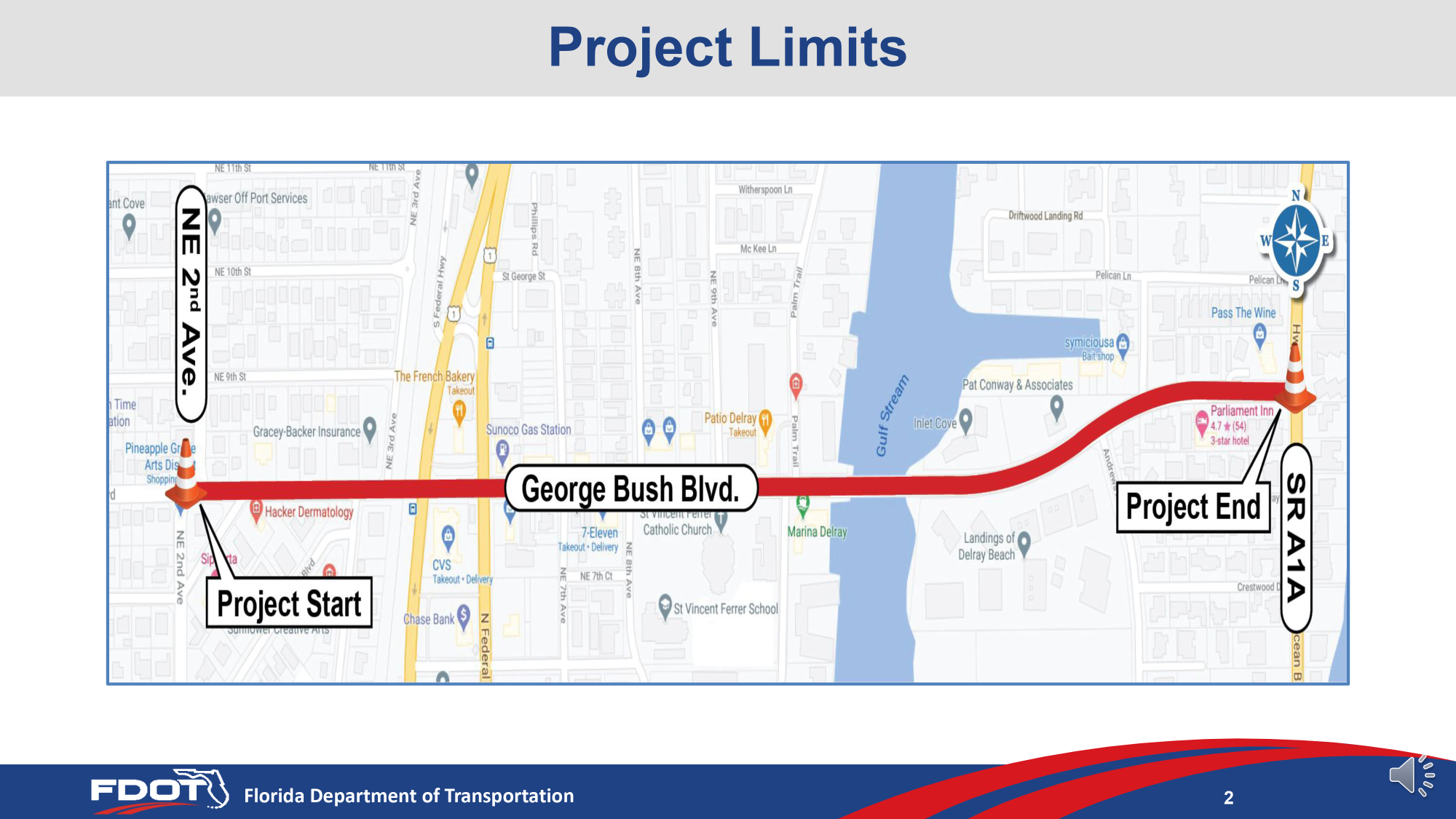 George Bush Blvd. Project area