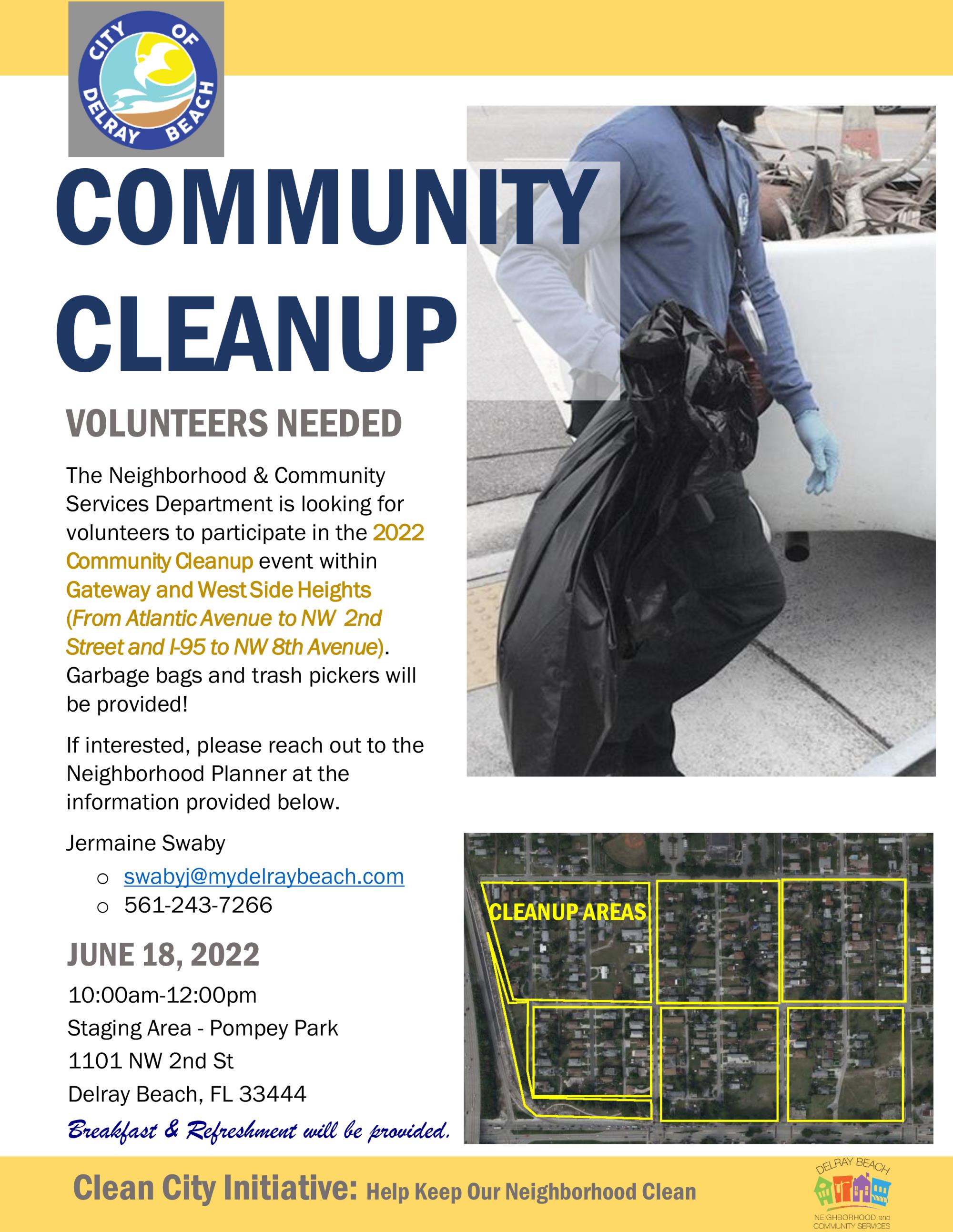 2022 Community Cleanup Flyer 06-18-22