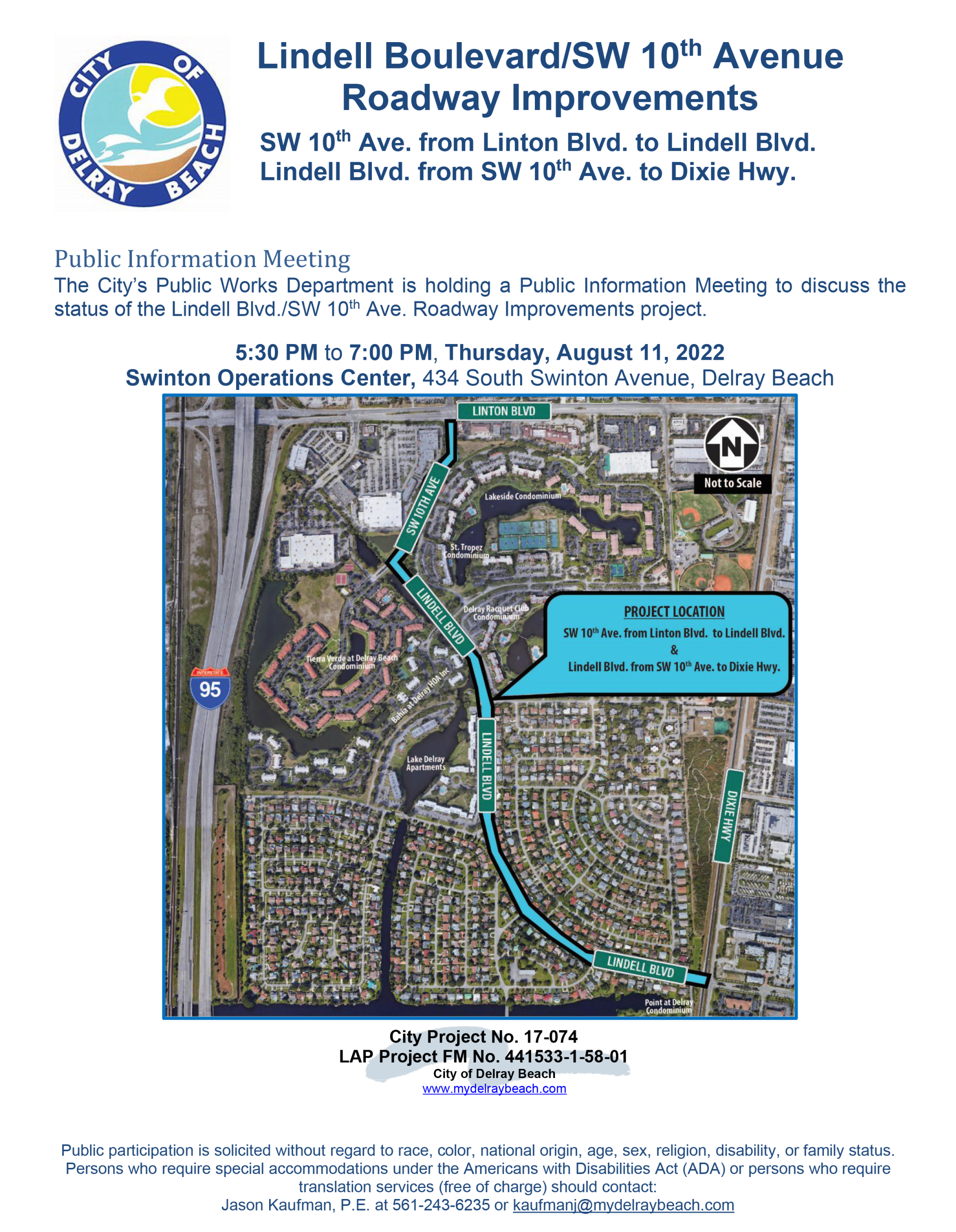 Lindell Blvd Public Meeting Flyer