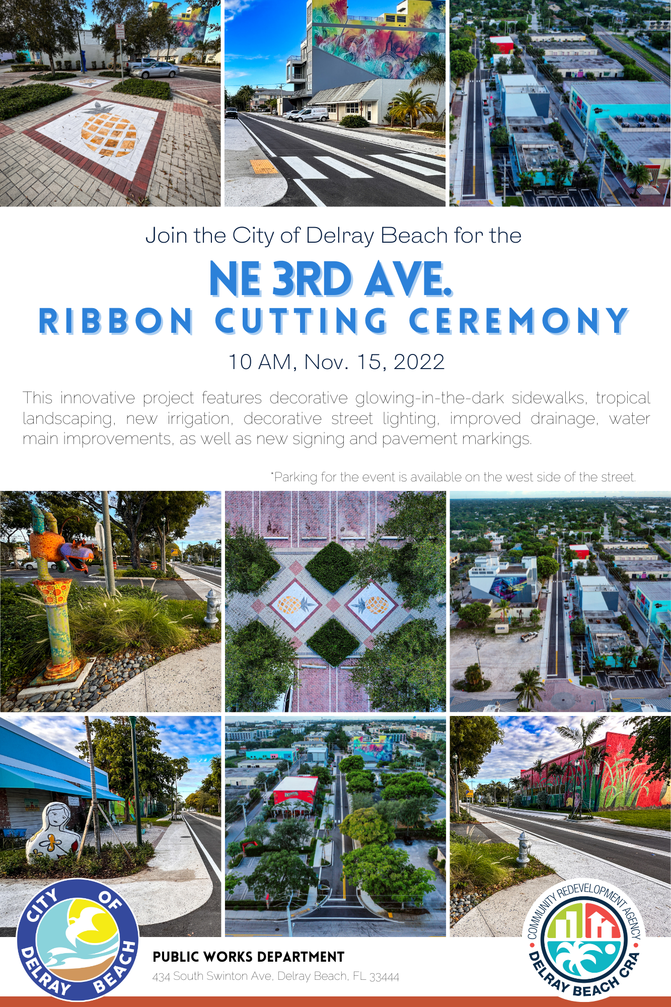 NE 3rd Street Ribbon Cutting Ceremony Flyer