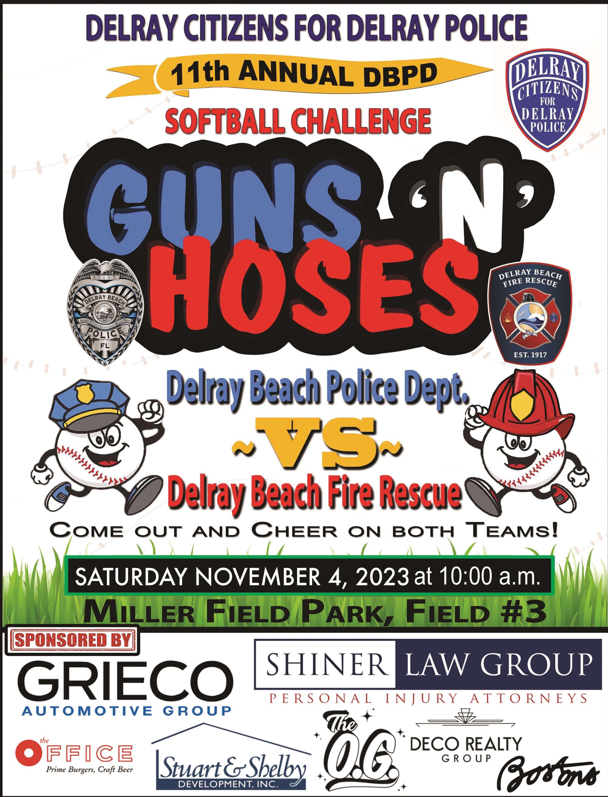 11th Annual Guns n 'Hoses Softball Challenge