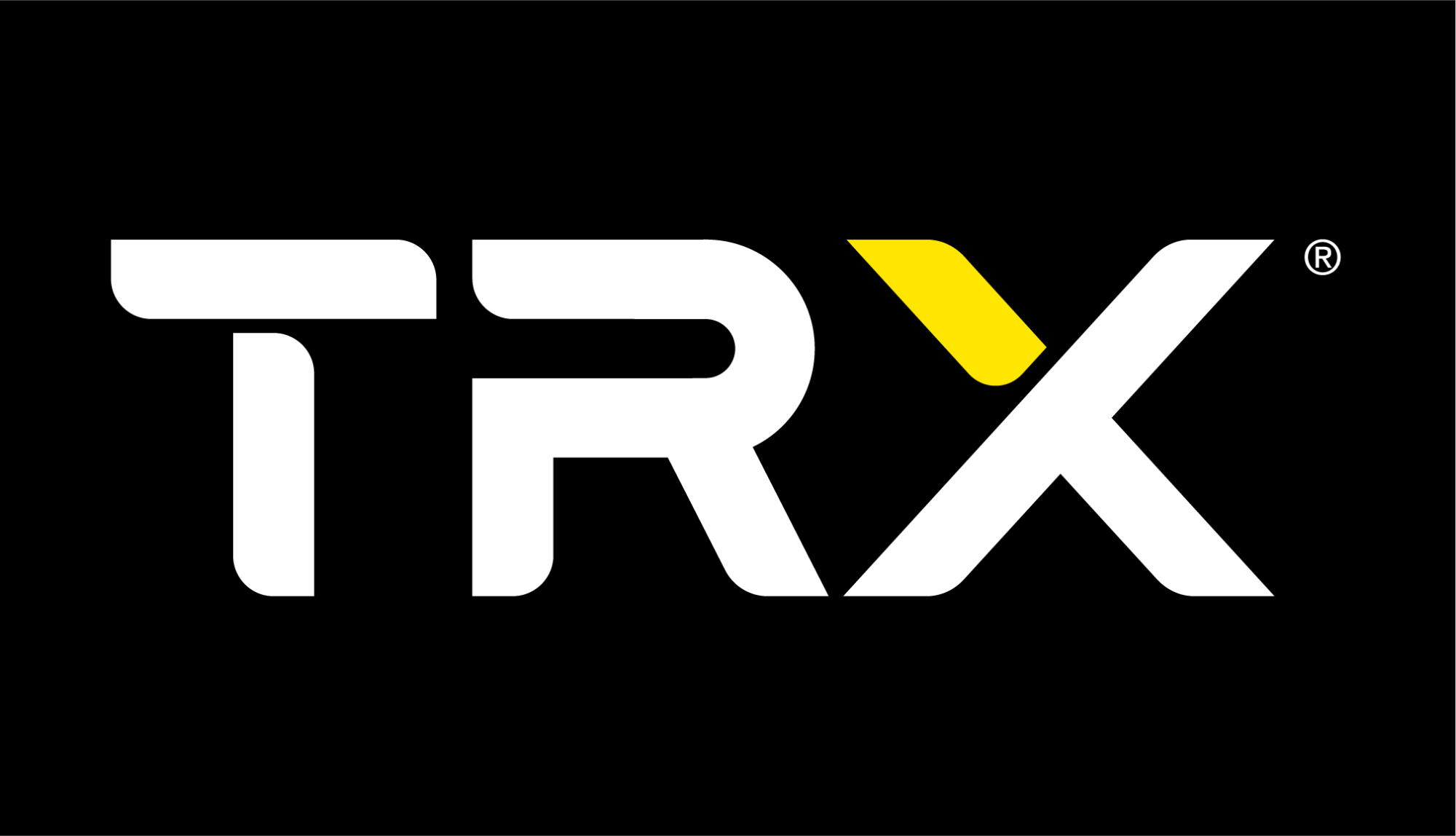 TRX logo black white yellow