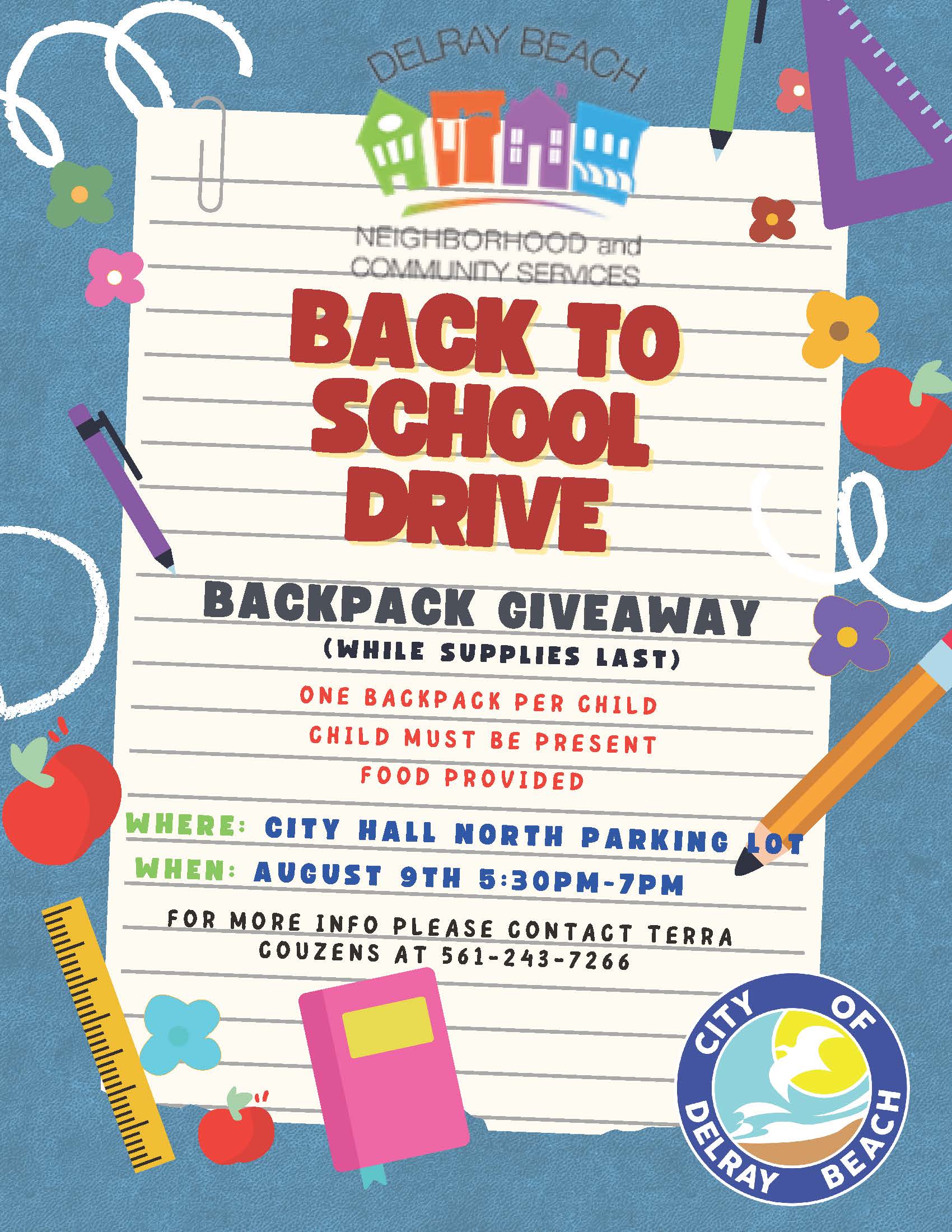 NCS Back to School Bag Flyer