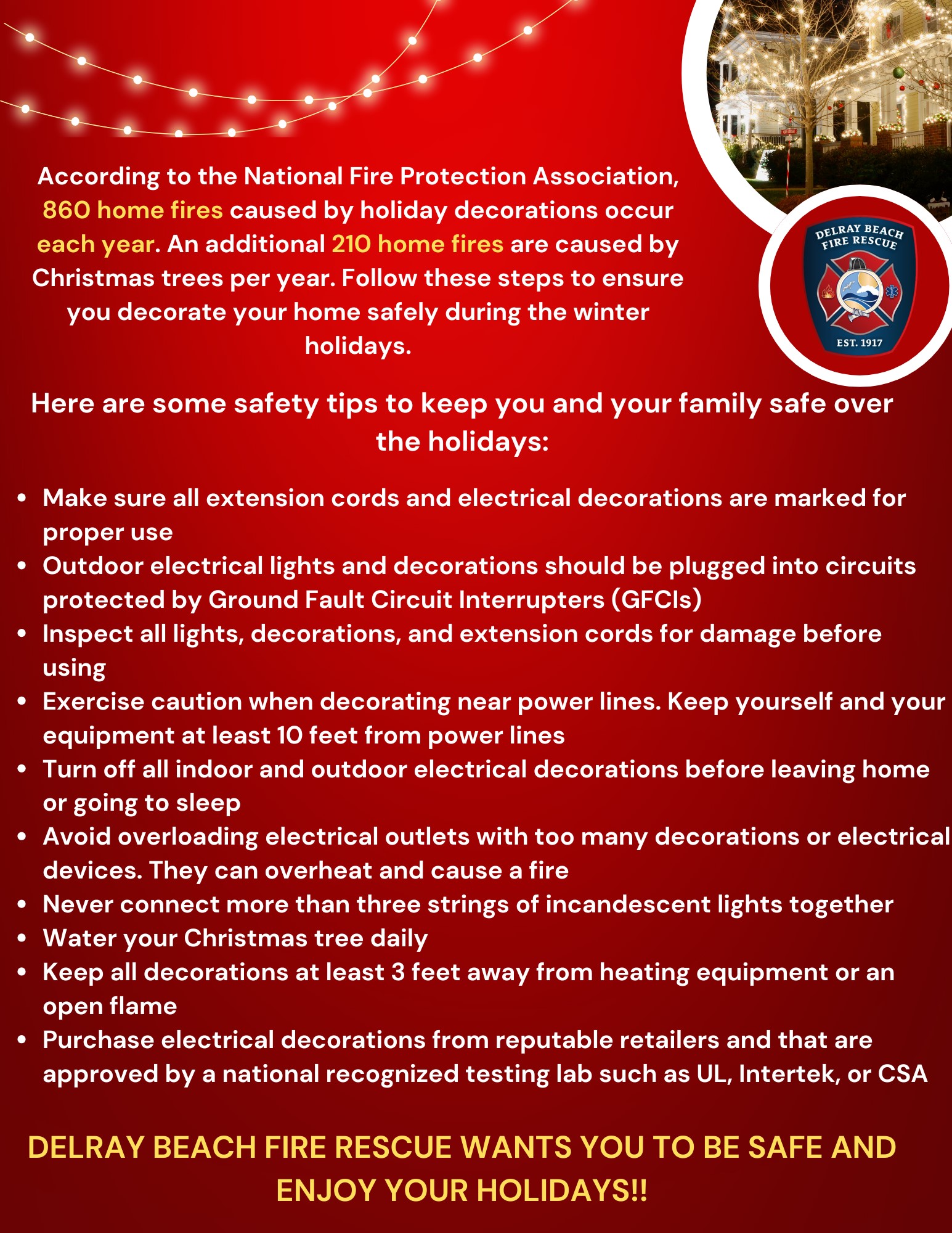 Christmas Holiday safety