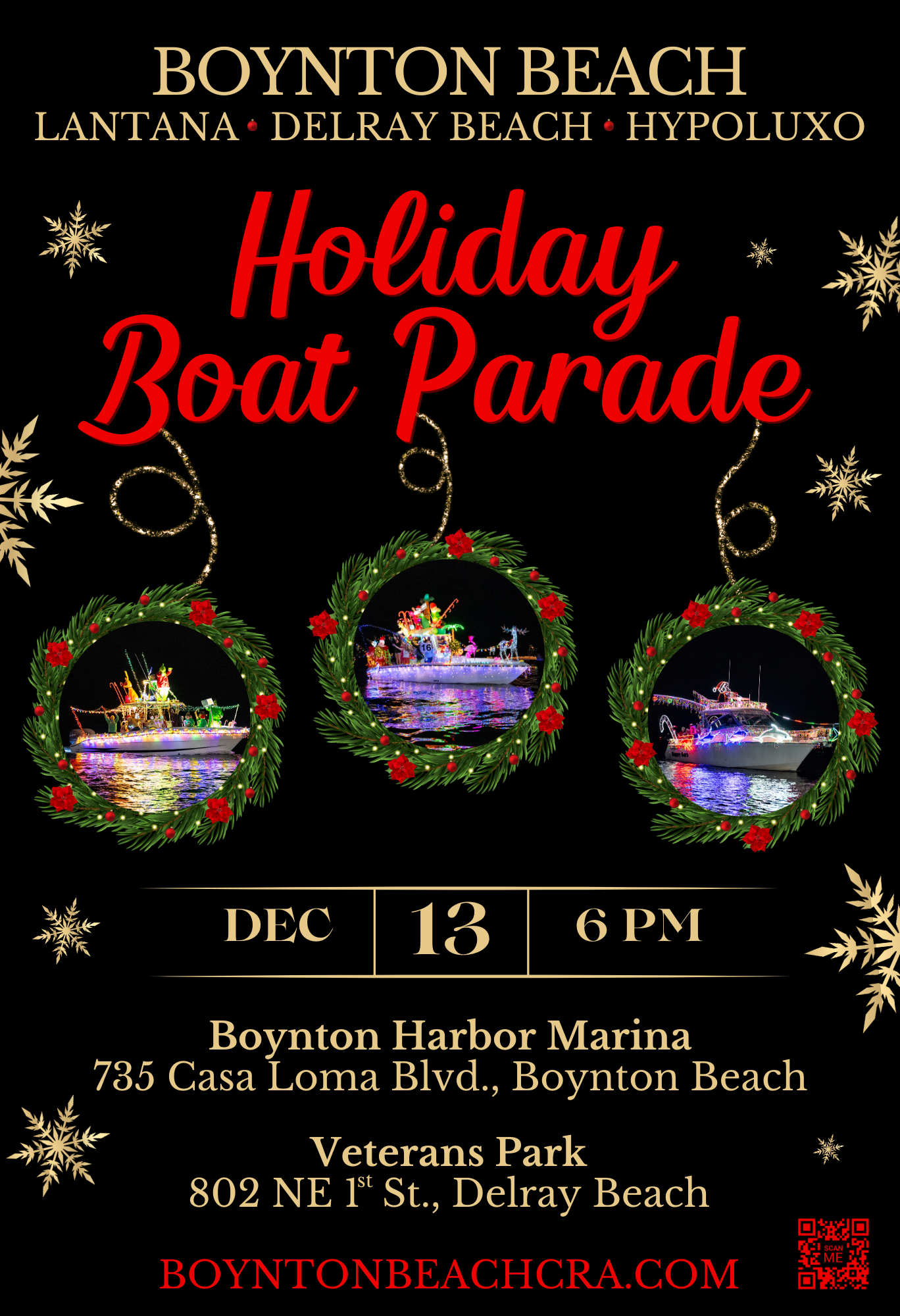 Holiday Boat Parade 2024 - Poster